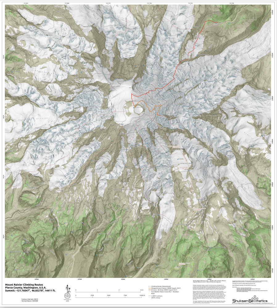 Mount Rainier Climbing Routes